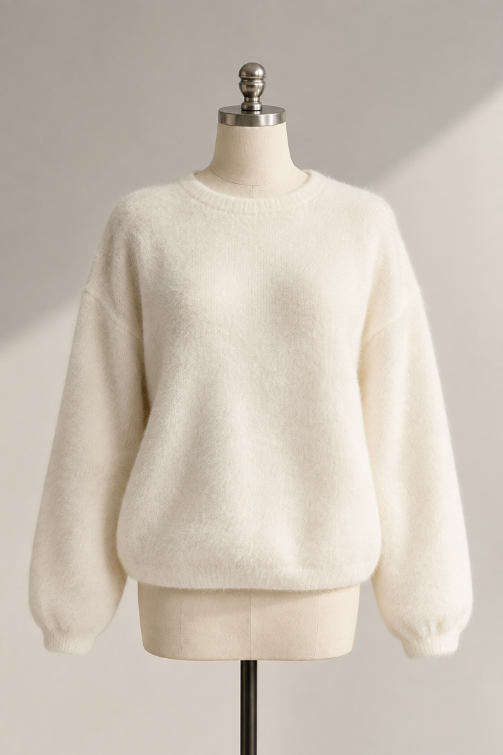 Eleganter Damenpullover aus Alpakawolle