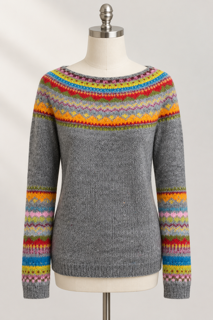Damen-Strickpullover im Retro-Stil