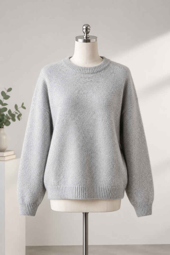 Eleganter Damenpullover aus Alpakawolle