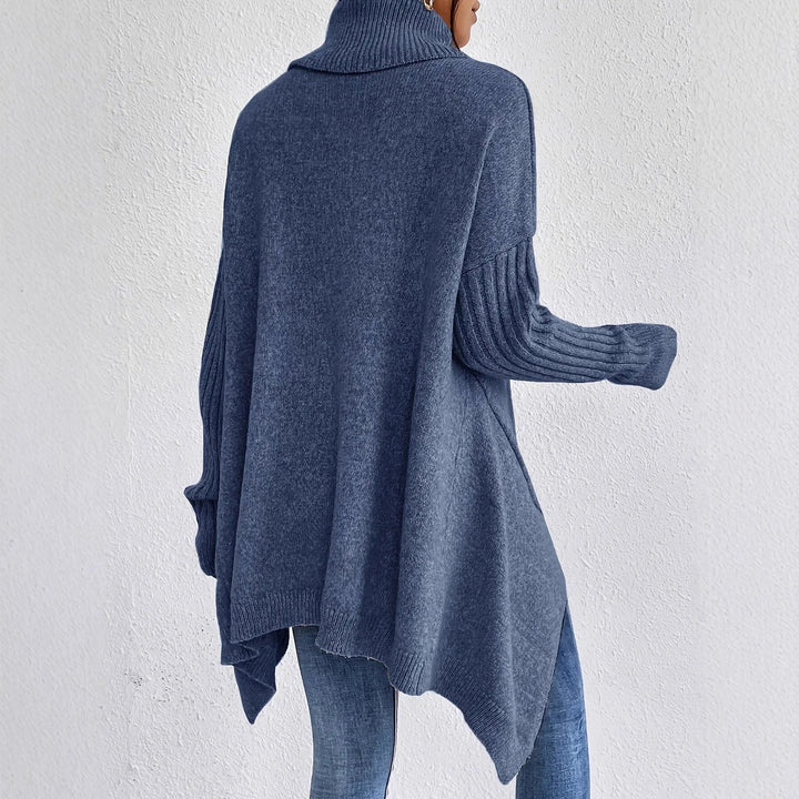 Damen-Rollkragenpullover in weiter Passform