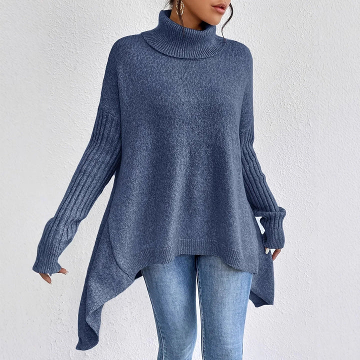 Damen-Rollkragenpullover in weiter Passform
