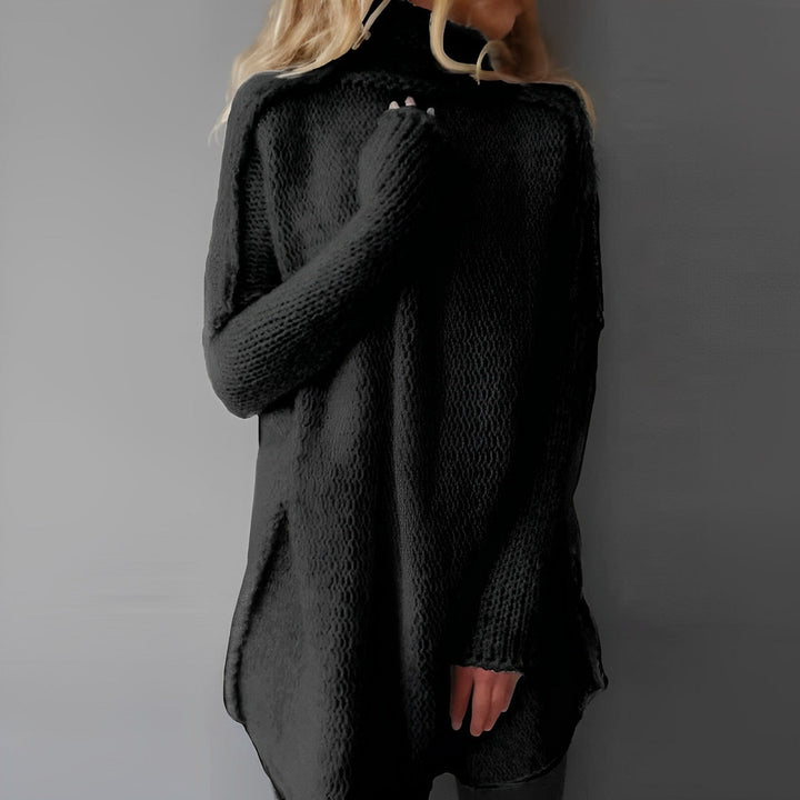 Bequemer Langer Strickpullover für Damen