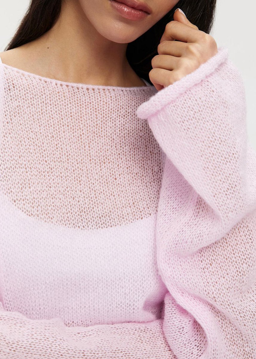 Damen-Strickpullover in Pastelltönen