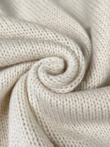Damen-Strickpullover mit Blumenmuster